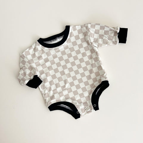 Checkered romper