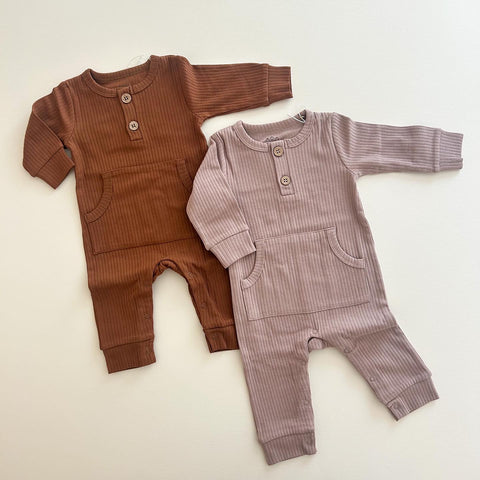 Baby ribbed jumpsuit